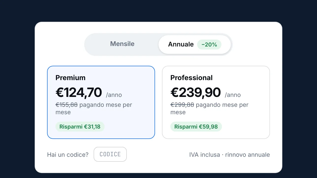Codici sconto e coupon
